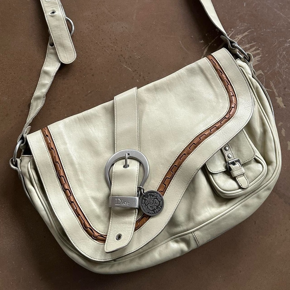 CHRISTIAN DIOR by JOHN GALLIANO leather gaucho saddle bag
